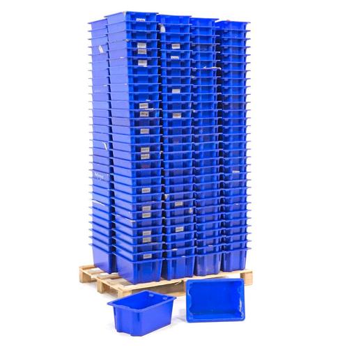 Gebruikte stapelbare, nestbare bakken palletaanbieding alle, Doe-het-zelf en Verbouw, Kratten en Dozen, Gebruikt, Ophalen of Verzenden