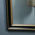 Schouwspiegel groot genoeg als passpiegel zwart en goud mooi, Ophalen of Verzenden
