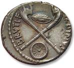 Romeinse Republiek. D. Junius Brutus Albinus, 48 v.Chr.., Postzegels en Munten, Munten | Europa | Niet-Euromunten