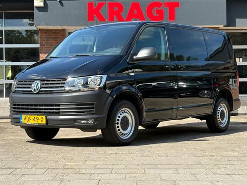 Volkswagen Transporter 2.0 TDI L1H2 Highline 150 PK|1e EIG|N, Auto's, Bestelauto's, Dealer onderhouden, Lease, Zwart, Automaat