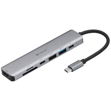 Tracer 7 in 1 Adapter USB Hub Type-C - HDMI 4K USB 3.0 PDW beschikbaar voor biedingen