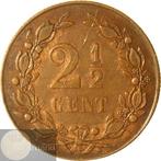 Nederland. Wilhelmina. 2 1/2 Cent 1898 op een te licht, Postzegels en Munten, Munten | Nederland