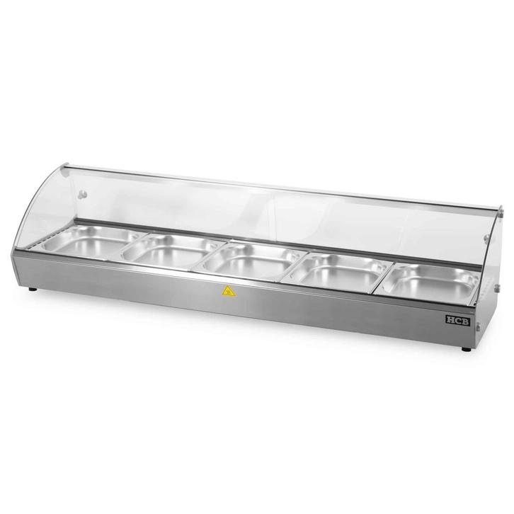 HCB Warmhoudvitrine - 5 x 1/2 gastronorm - 85 liter - 230V, Zakelijke goederen, Horeca | Keukenapparatuur, Nieuw in verpakking