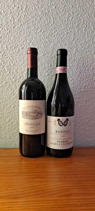1994 Tenuta dellOrnellaia Ornellaia & 1994 Poderi Aldo, Verzamelen, Wijnen