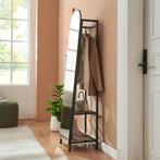 Garderobespiegel Frenraby met kledingrek 165x40x35 cm zwart, Huis en Inrichting, Kasten | Kledingkasten, Verzenden, Nieuw