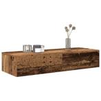 vidaXL Wandschap met lades 100x36x19 cm bewerkt hout oud, Huis en Inrichting, Woonaccessoires | Wandplanken en Boekenplanken, Verzenden