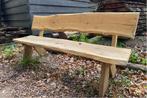 Rockwood® Eiken bank met rugleuning 4cm dik 2.40m, Tuin en Terras, Ophalen of Verzenden, Nieuw, Hout