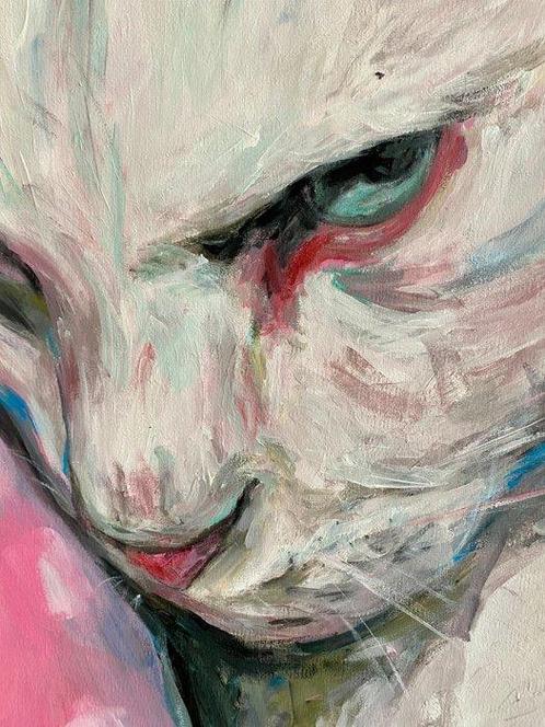 Anna Dart - Animal Instinct 240 - XL - With Roger Haus, Antiek en Kunst, Kunst | Schilderijen | Modern