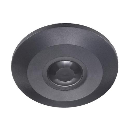 Bewegingsmelder plafond opbouw IP20 360° Zwart, Tuin en Terras, Buitenverlichting, Nieuw, Aluminium, Verzenden