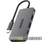 Sitecom USB-C to 2x USB-A + 2x USB-C 10Gbps Hub, Computers en Software, USB Sticks, Verzenden, Nieuw, Sitecom