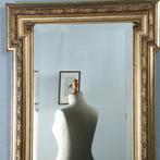 Rechthoekige schouwspiegel met uitkragende kroon Hollands  c, Ophalen of Verzenden