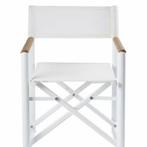 Regisseursstoel Victor aluminium met teak armleggers wit, Watersport en Boten, Verzenden, Nieuw