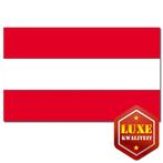 Luxe Oostenrijkse vlag 100x150 - Oostenrijk versiering, Hobby en Vrije tijd, Feestartikelen, Ophalen of Verzenden, Nieuw