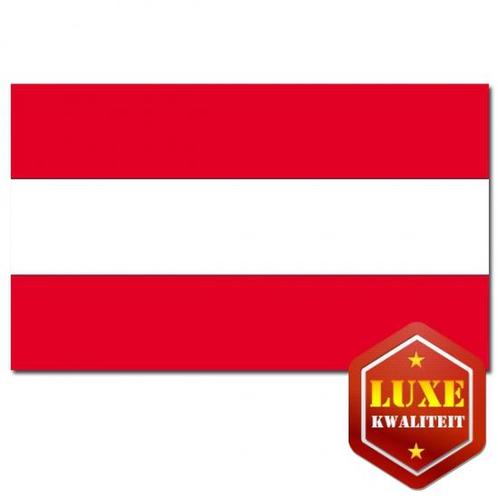 Luxe Oostenrijkse vlag 100x150 - Oostenrijk versiering, Hobby en Vrije tijd, Feestartikelen, Ophalen of Verzenden