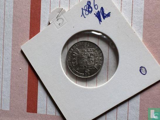 België 50 centimes 1886 (NLD) (munten), Postzegels en Munten, Munten | België, Losse munt, Goud, Zilver, Verzenden