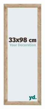 Fotolijst 33x98 cm - Goud - MDF - Catania, Huis en Inrichting, Woonaccessoires | Lijsten, Verzenden, Nieuw