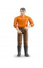 Bruder man met bruine broek en oranje shirt, Ophalen of Verzenden, Nieuw