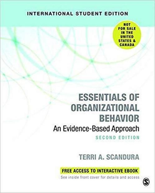 9781544331294 Essentials of Organizational Behavior (Inte..., Boeken, Schoolboeken, Zo goed als nieuw, Verzenden