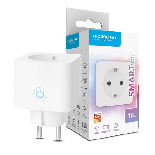 Modee Smart Powerplug NL 16A incl. energiemeter | Tuya Wi-Fi, Huis en Inrichting, Lampen | Overige, Nieuw, Ophalen of Verzenden