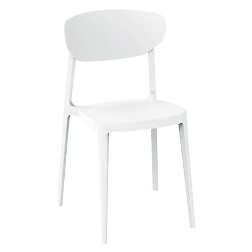 Stoel | LUGANO | Kunststof | White | In-/Outdoor |, Zakelijke goederen, Horeca | Keukenapparatuur, Nieuw in verpakking, Verzenden