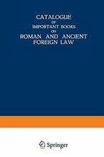 Catalogue of Important Books on Roman and Ancie. Nijhoff,, Martinus Nijhoff, Zo goed als nieuw, Verzenden