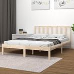 vidaXL Bedframe massief grenenhout 160x200 cm, Huis en Inrichting, Slaapkamer | Bedden, Bruin, Verzenden, 200 cm, 160 cm