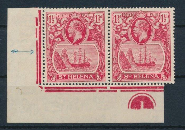 Sint-Helena 1922 - King George, 1 1/2 P donker karmijn in, Postzegels en Munten, Postzegels | Europa | UK