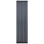 Verticaal ovaal zwart dubbel 1800x472 1640 watt, Doe-het-zelf en Verbouw, Verwarming en Radiatoren, Hoog rendement (Hr), Radiator