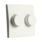 ION Centraalplaat Dimmerknop Duo E1 Mat Alpin Wit 20.302.415, Ophalen of Verzenden, Nieuw
