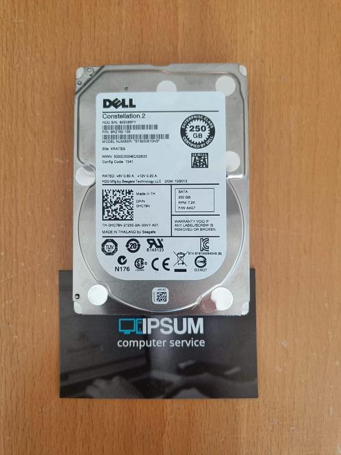 Dell 250GB 7.2k SATA schijf 0HC79N, Computers en Software, Harde schijven, Refurbished, Ophalen of Verzenden