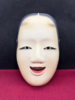 Noh masker - Hout, houten gebeeldhouwde Noh-masker -