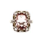 Queens ring 925 - Peach moonstone, Ophalen of Verzenden, Nieuw