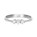 Ring - 18 karaat Witgoud - 0.12ct. tw. Diamant (Natuurlijk), Sieraden, Tassen en Uiterlijk, Ringen, Nieuw
