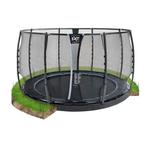 Outlet | EXIT Trampoline Dynamic Flatground Zwart - Ø 366..., Kinderen en Baby's, Speelgoed | Buiten | Trampolines, Ophalen of Verzenden