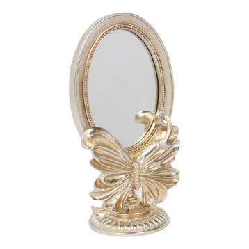 Spiegel Ovaal vlinder hars zilver 14,6x10x25,3cm beschikbaar voor biedingen