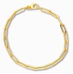 Gouden Schakelarmband 9K 3,75 mm, Verzenden, Nieuw, Goud, Goud