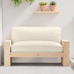 vidaXL Palletkussen voor zitting Crème 120 x 80 x 12 cm, Huis en Inrichting, Woonaccessoires | Kussens, Verzenden, Nieuw