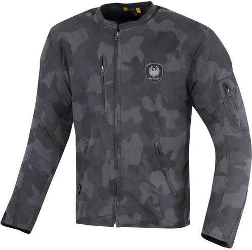 Merlin Covert Camo Blauw Wax Motorjas, Motoren, Kleding | Motorkleding, Heren, Nieuw met kaartje, Jas | textiel, Verzenden