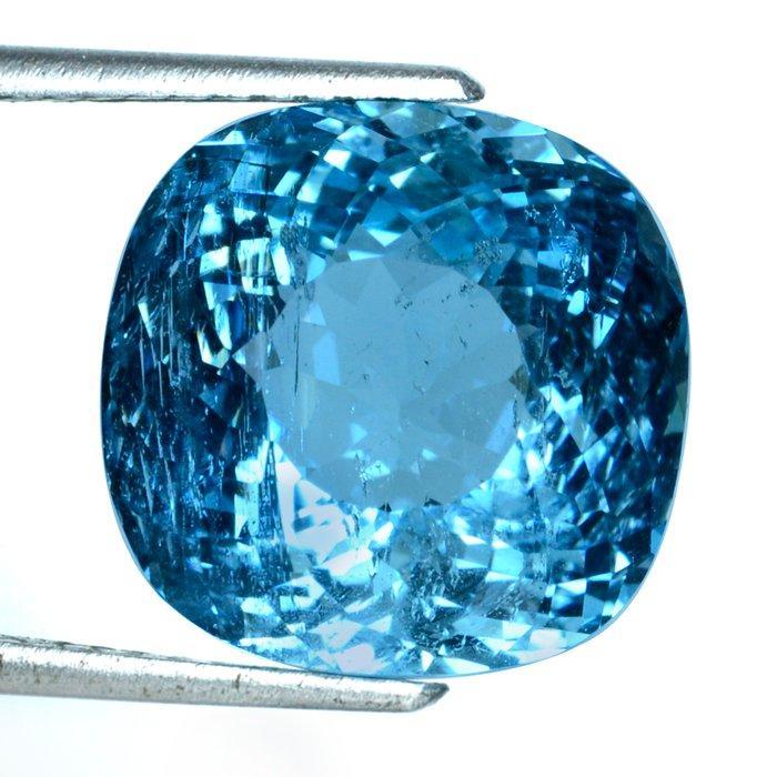 Blauw Aquamarijn - 14.15 ct - Asian Institute of Gemological, Sieraden, Tassen en Uiterlijk, Edelstenen