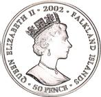 Falkland Islands. 50 Pence 2002 The Golden Jubilee  0,98, Postzegels en Munten