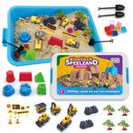 Kinetisch zand bouwplaats koffer met vormpjes en meer., Ophalen of Verzenden, Nieuw
