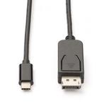 USB C naar DisplayPort kabel - Roline - 1 meter (4K@60Hz), Computers en Software, Pc- en Netwerkkabels, Verzenden, Nieuw