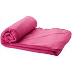 Fleece deken roze 150 x 120 cm - Plaids en fleece dekens, Nieuw, Ophalen of Verzenden