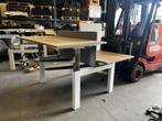30 x zit sta duo bureau, refurbished, Huis en Inrichting, Bureaus, Verzenden, In hoogte verstelbaar, Zo goed als nieuw, Stabureau