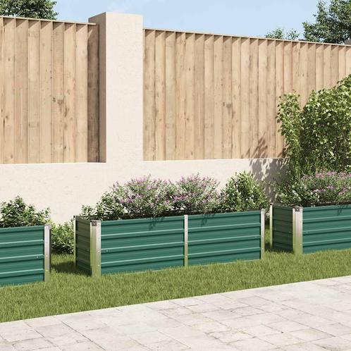 vidaXL Plantenbak verhoogd 160x40x45 cm gegalvaniseerd staal, Tuin en Terras, Bloembakken en Plantenbakken, 100 cm of meer, Nieuw