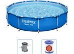 Bestway Steel Pro Zwembad - Ø 366 x 76 cm met filterpomp, Verzenden, Nieuw