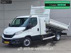 Iveco Daily 35C14 Open Laadbak met Kist Dubbellucht 3,5t Tre, Auto's, Stof, Gebruikt, Euro 6, Iveco