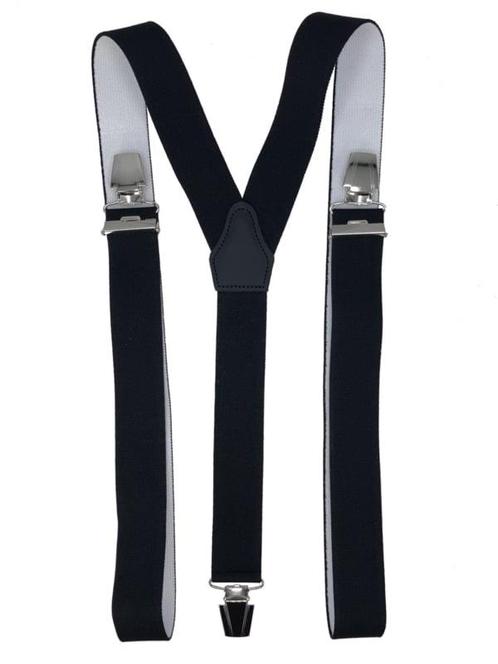 Zwarte Bretels met extra sterke clips, Kleding | Heren, Riemen en Ceinturen, Nieuw, Verzenden