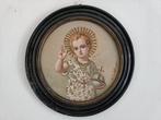 Europese school (XIX) - Gesù Bambino in segno di Vittoria, Antiek en Kunst