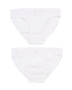 HEMA Dames slips stretch katoen - 2 stuks wit, Verzenden, Wit